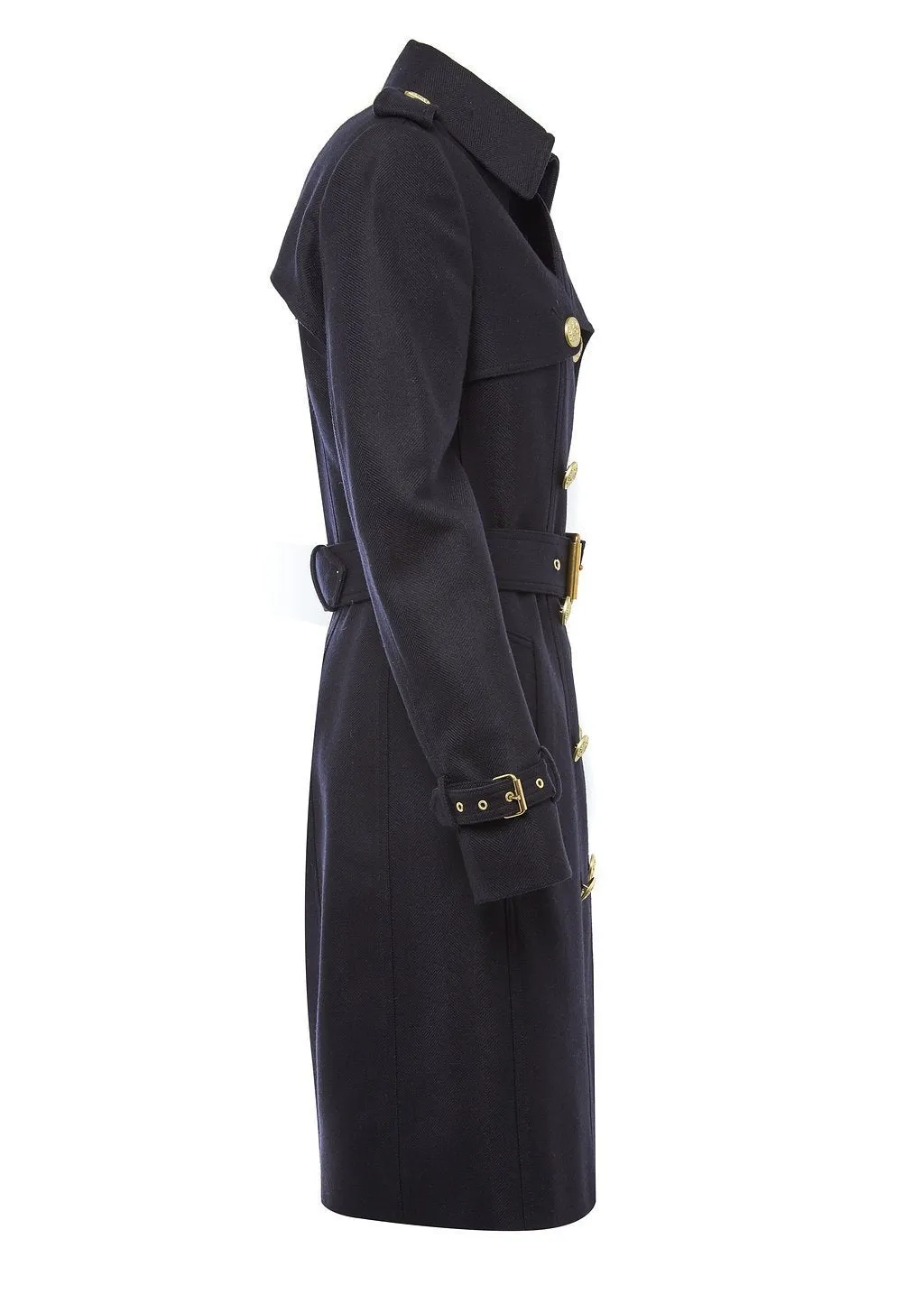 Marlborough Trench Coat (Soft Navy)