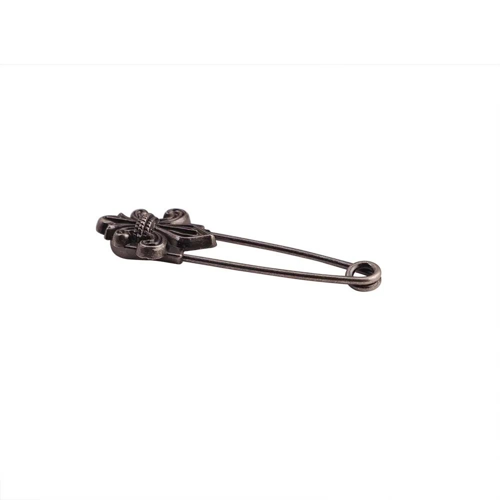 Medieval Vintage Spear Design Gunmetal Safety Pin Buckle