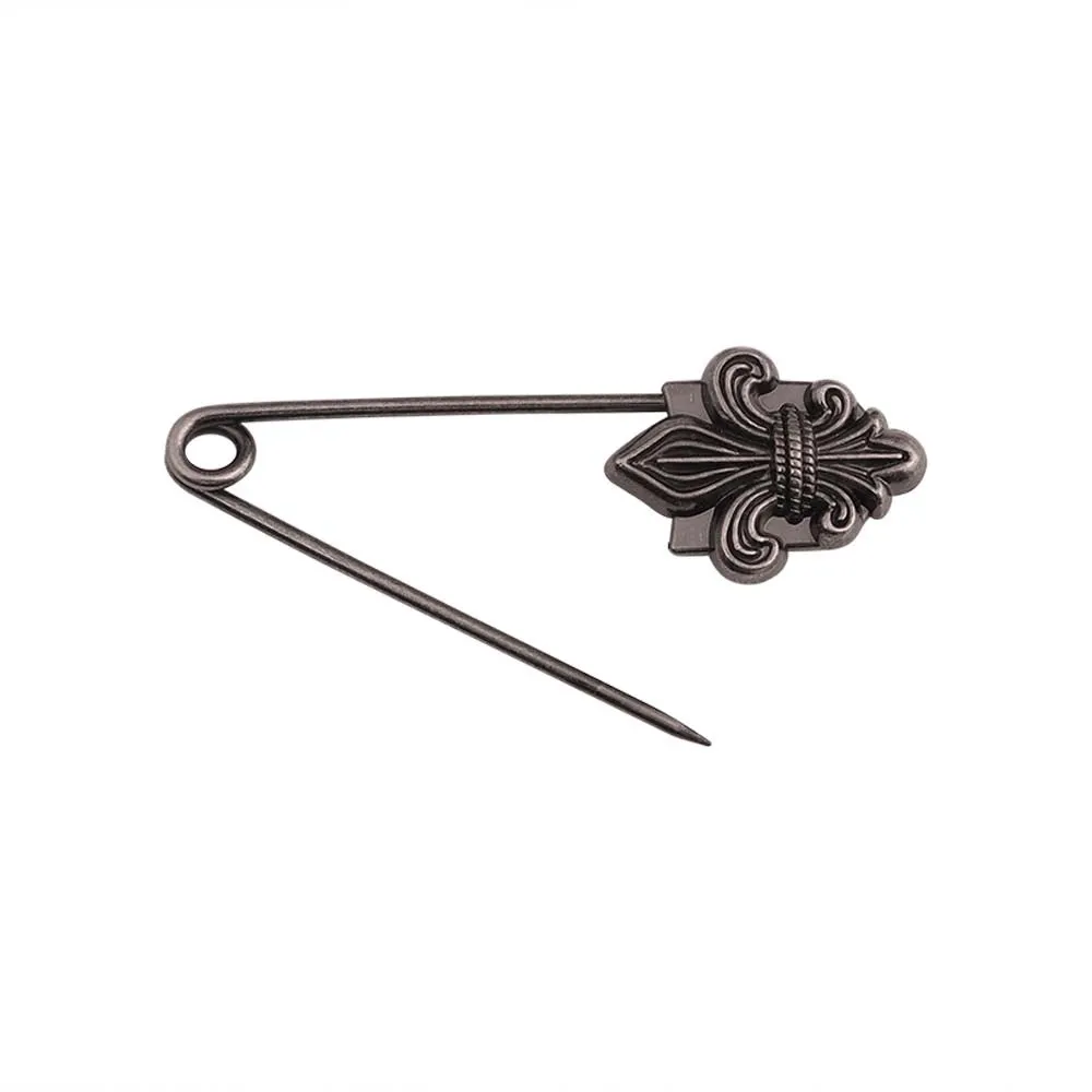 Medieval Vintage Spear Design Gunmetal Safety Pin Buckle