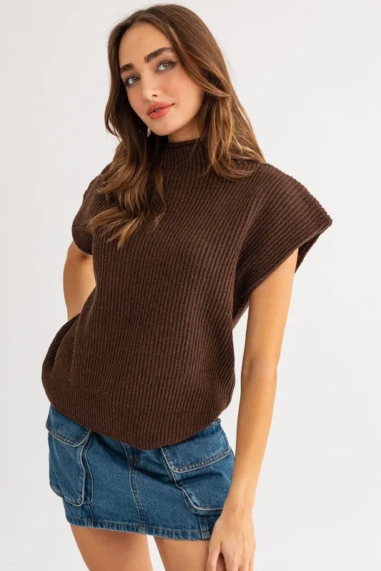 Modern Chic Turtleneck Sweater Vest - 4 Colors