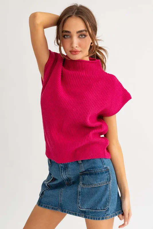 Modern Chic Turtleneck Sweater Vest - 4 Colors