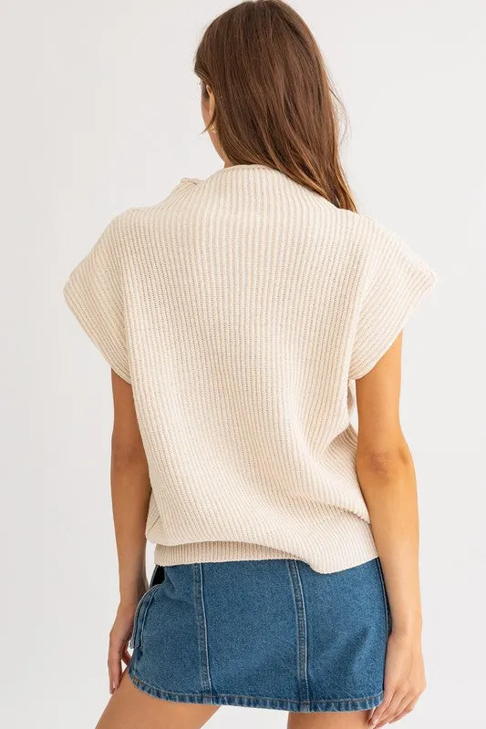 Modern Chic Turtleneck Sweater Vest - 4 Colors