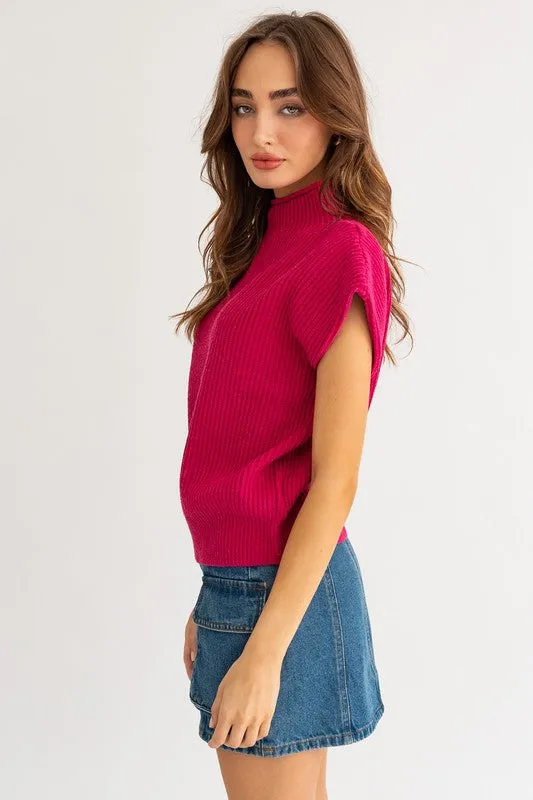 Modern Chic Turtleneck Sweater Vest - 4 Colors