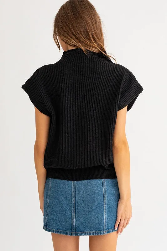 Modern Chic Turtleneck Sweater Vest - 4 Colors