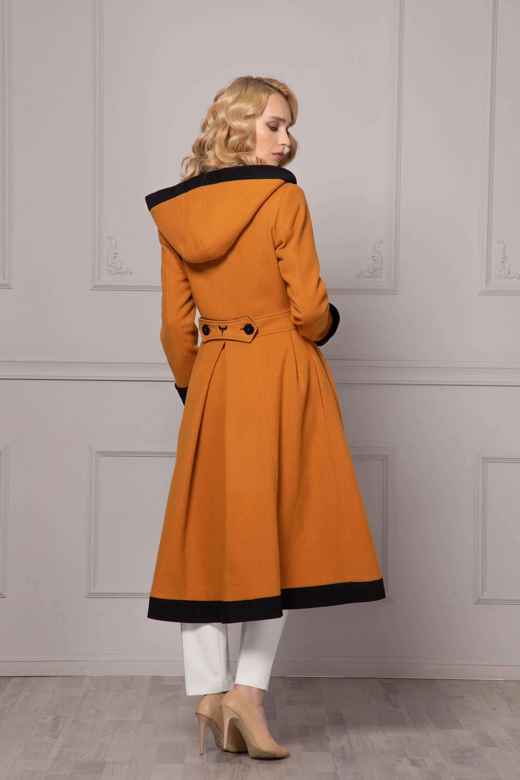 MUSTARD MIDI COAT