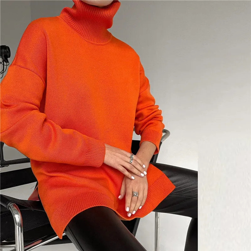 Nicole Turtleneck Oversized Casual Women Sweater