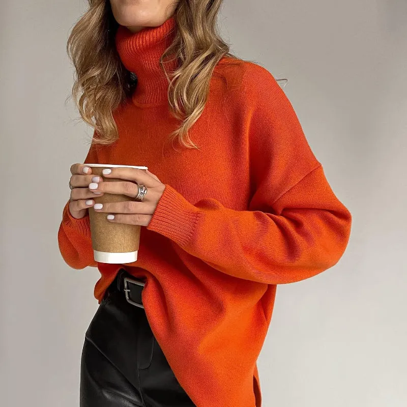 Nicole Turtleneck Oversized Casual Women Sweater