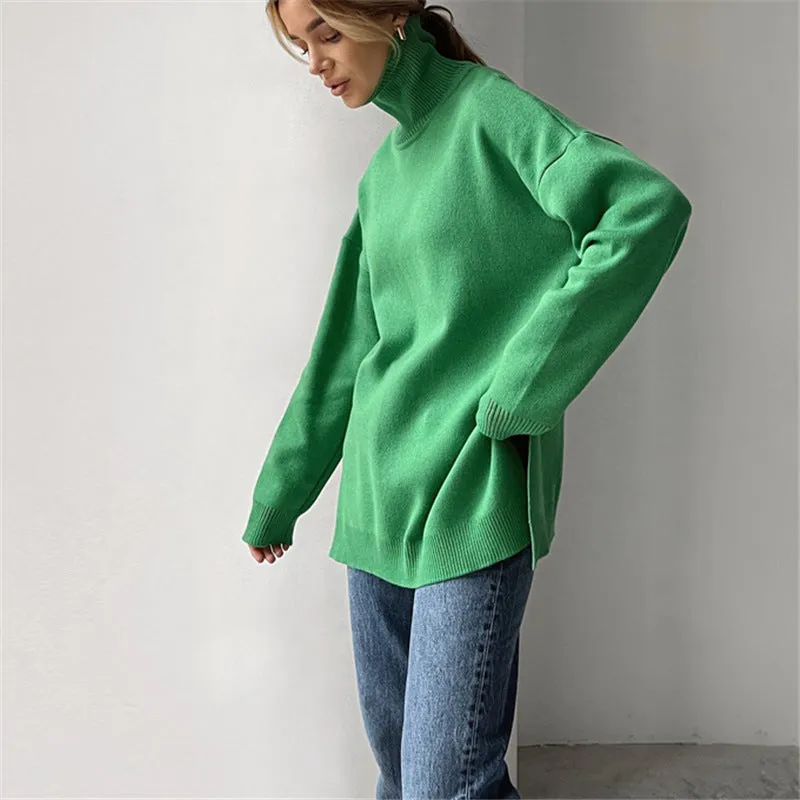 Nicole Turtleneck Oversized Casual Women Sweater