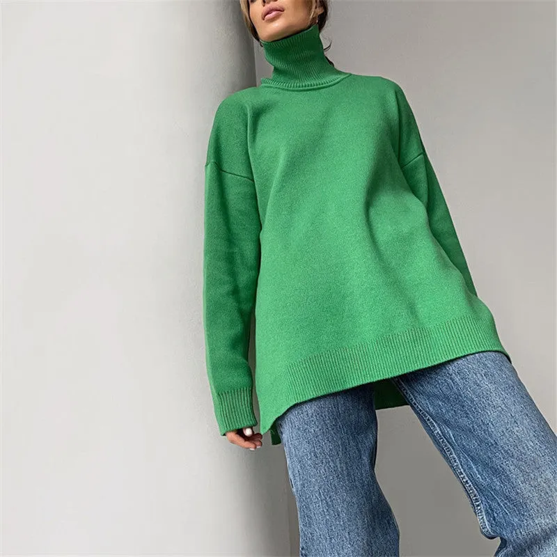 Nicole Turtleneck Oversized Casual Women Sweater