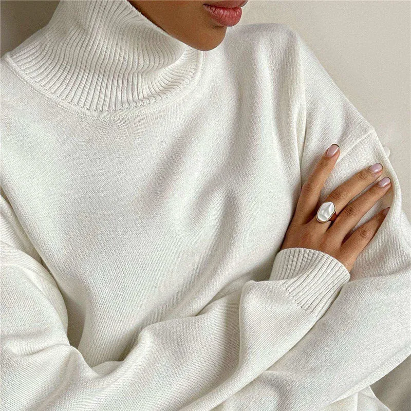 Nicole Turtleneck Oversized Casual Women Sweater