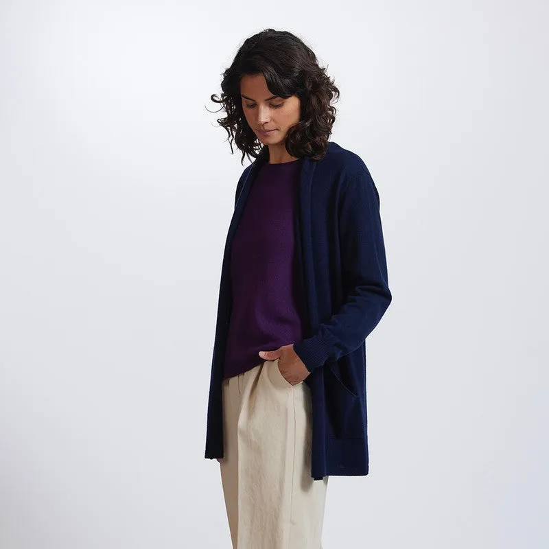 Open Front Longline Cardigan