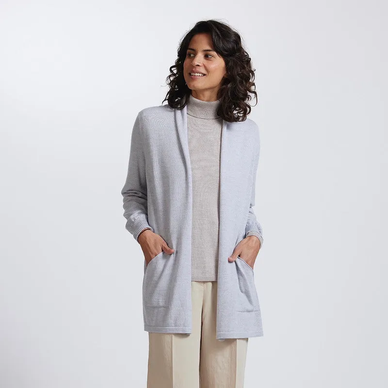 Open Front Longline Cardigan