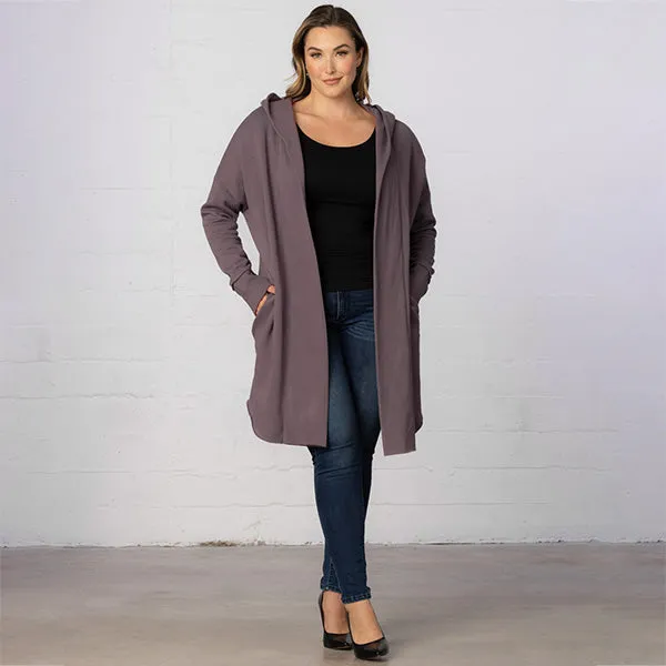 Open Front Longline Hooded Cardigan - Final Sale!