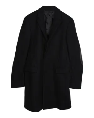 Prada Trench Coat in Black Wool