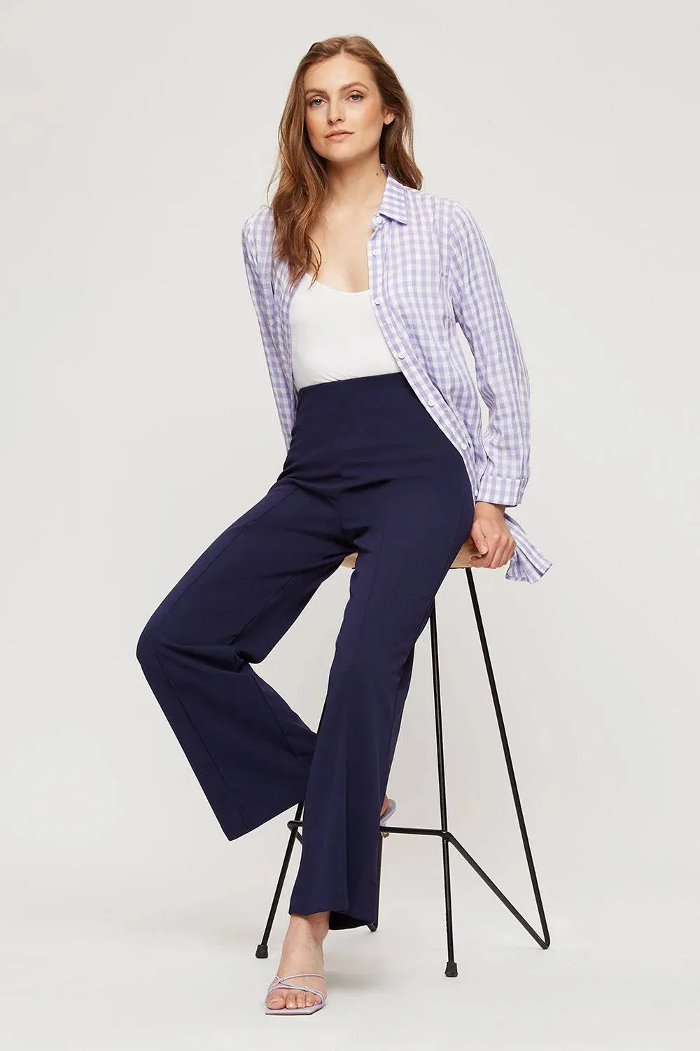 Pull On Wide Leg Trousers