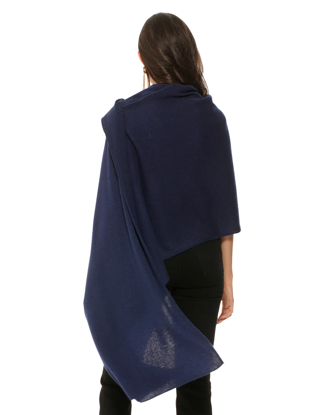 Pure Cashmere Maxi Wrap Black