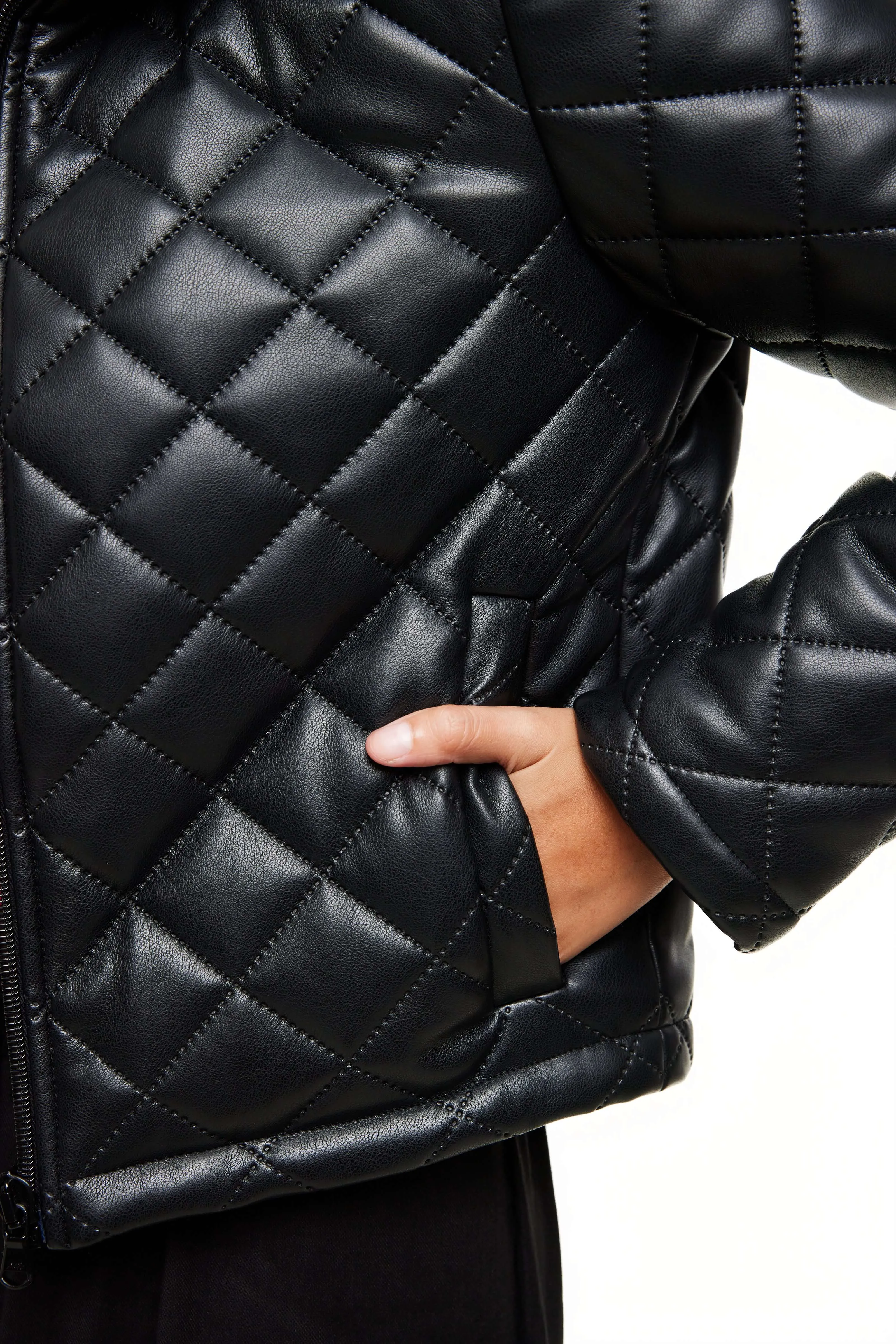 QUILTED LEATHER JACKET