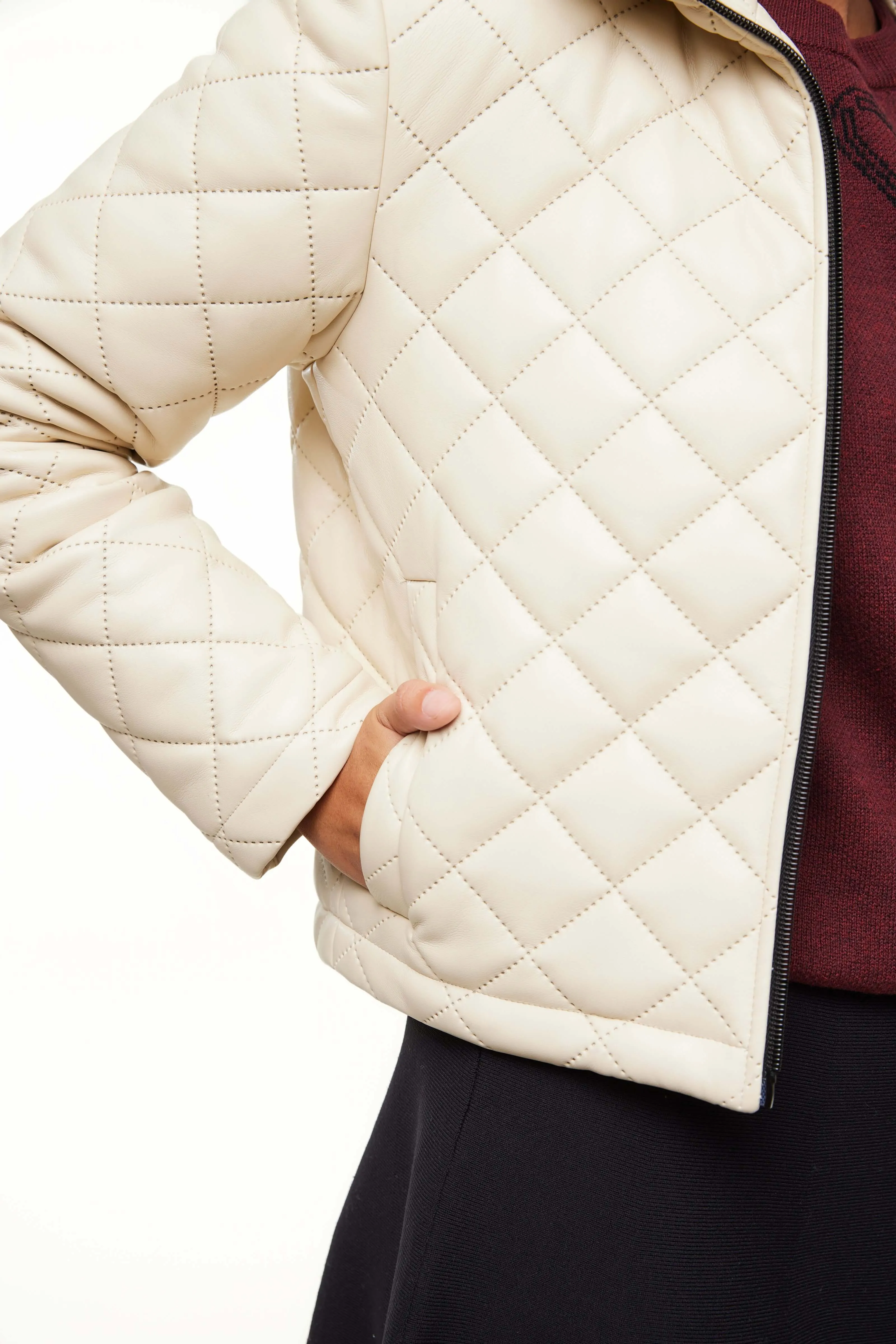 QUILTED LEATHER JACKET