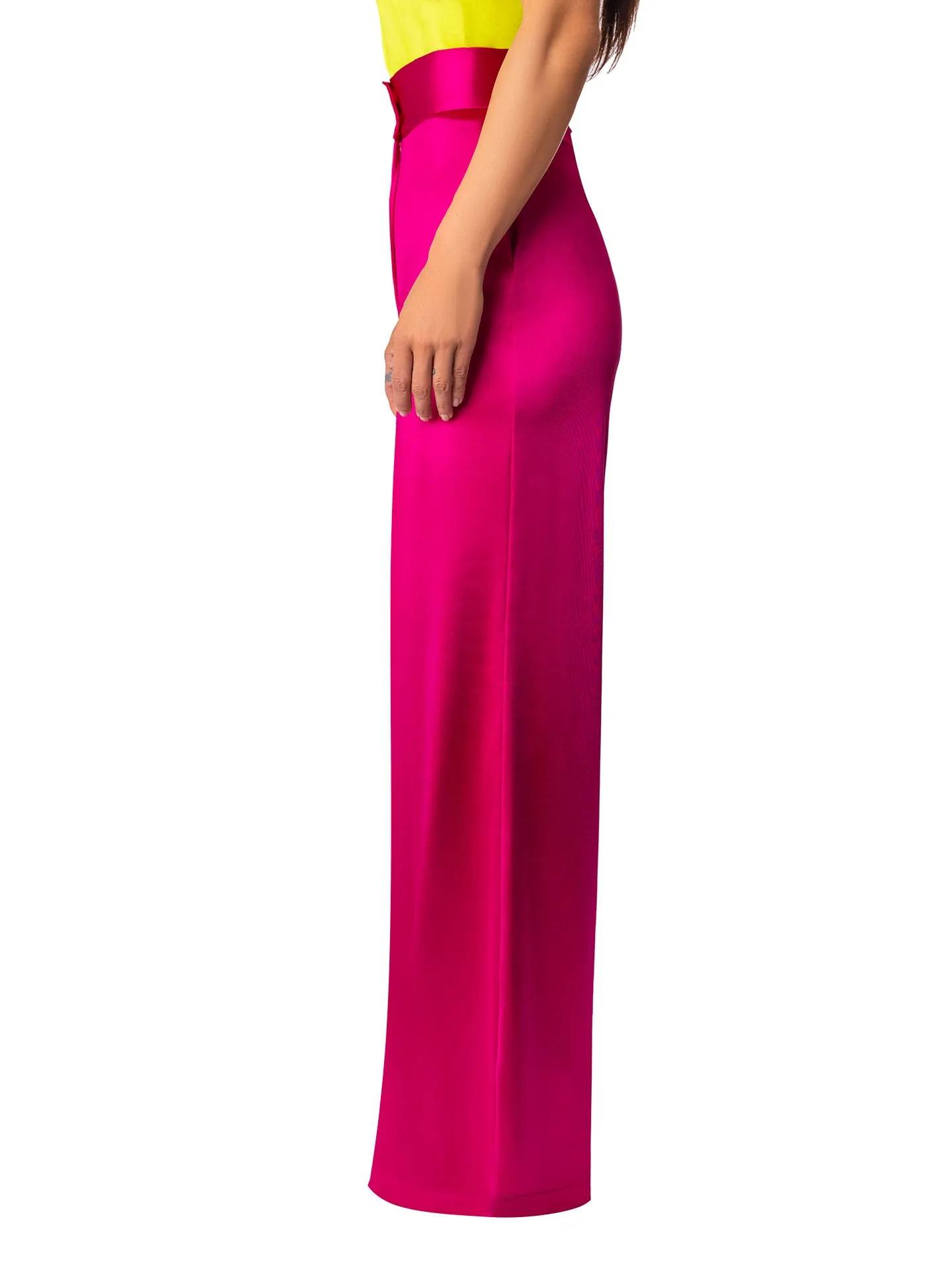 "Amethyst" Magenta High Waist Pants