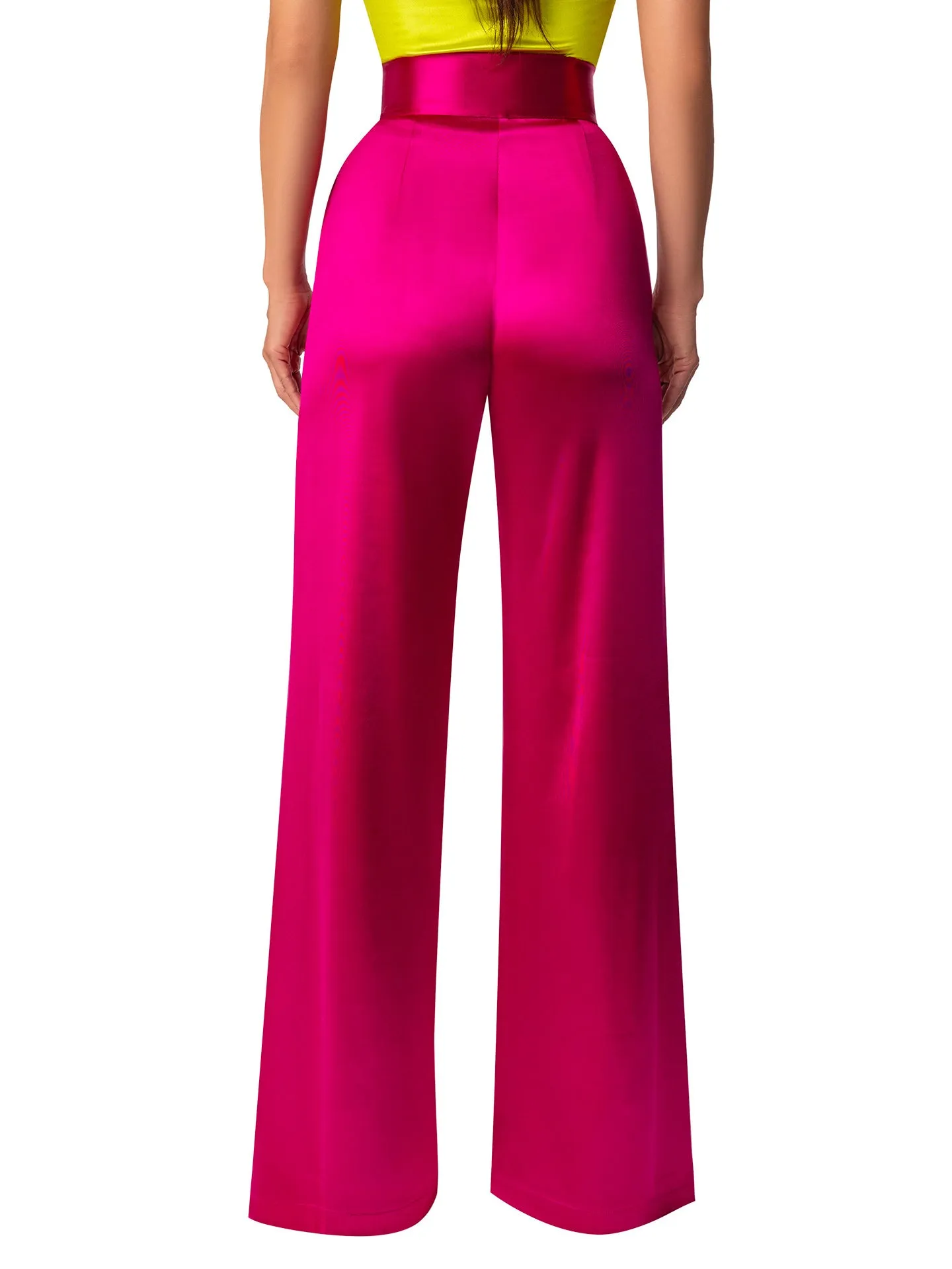 "Amethyst" Magenta High Waist Pants