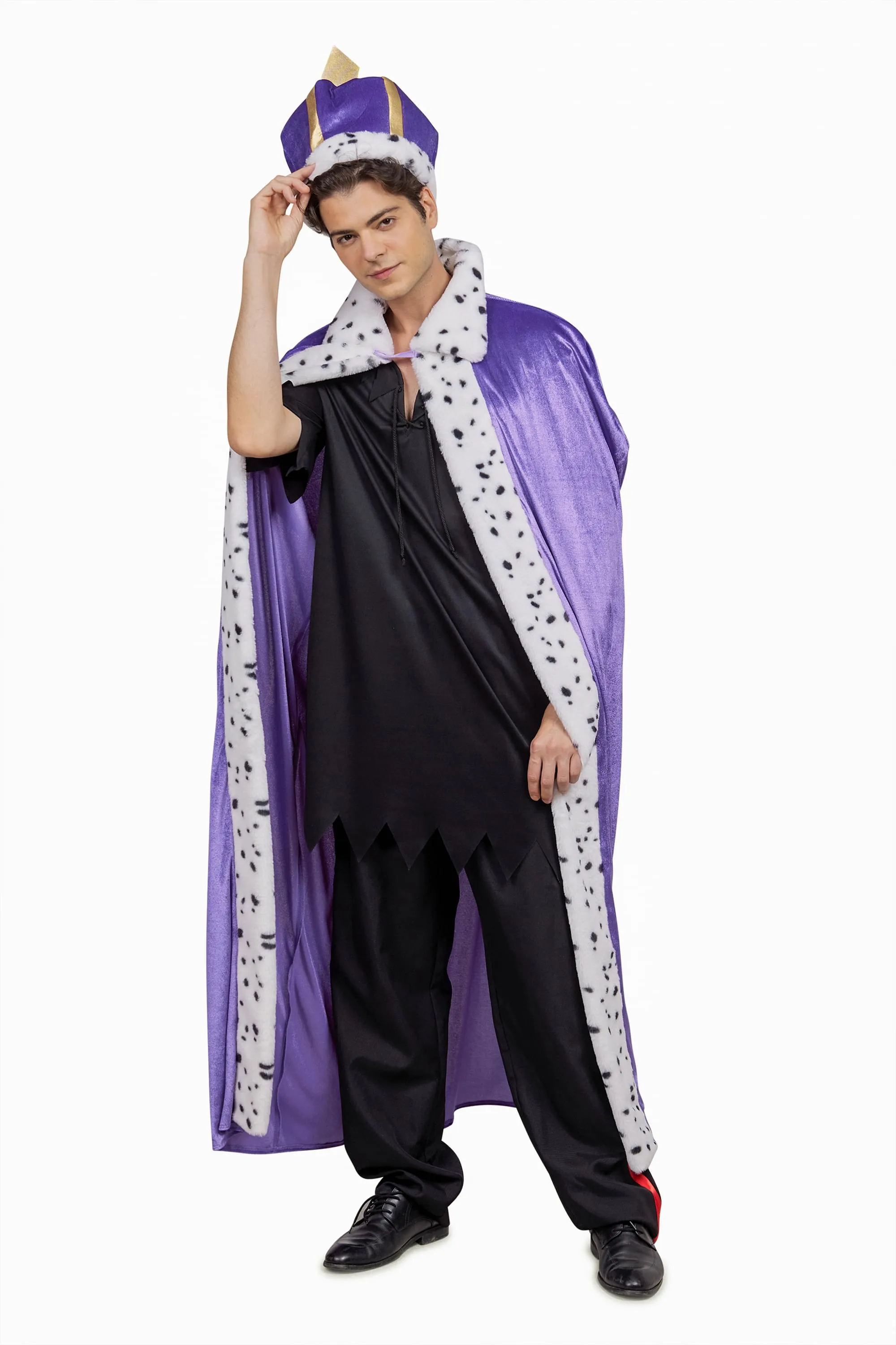 Royal King Cape and Crown Adult Costume Set | One Size Fits Most