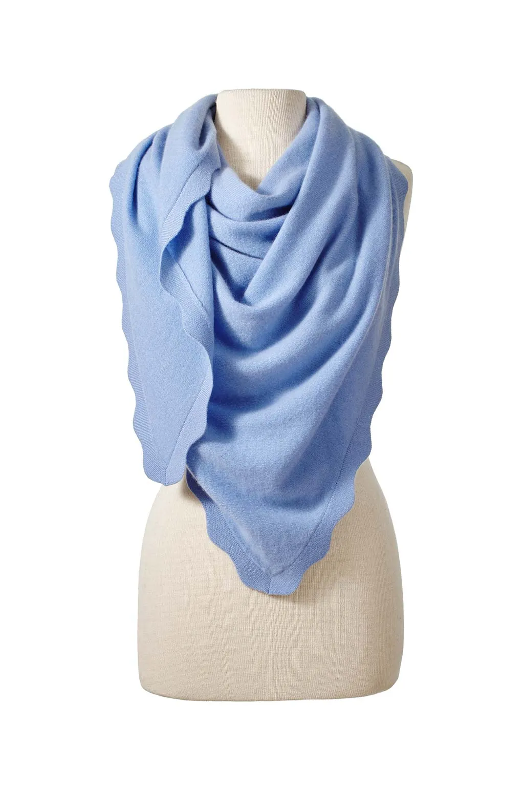 Ruffle Tri Wrap Lake Blue