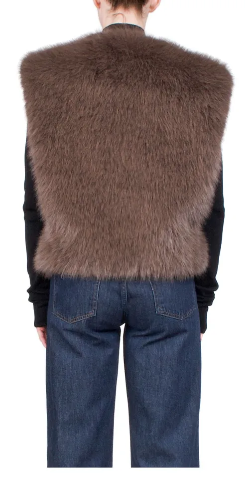 Shoreditch Ski Club x AGOLDE Fara Faux Fur Vest