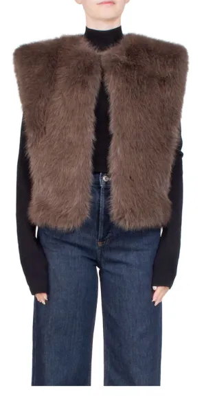 Shoreditch Ski Club x AGOLDE Fara Faux Fur Vest