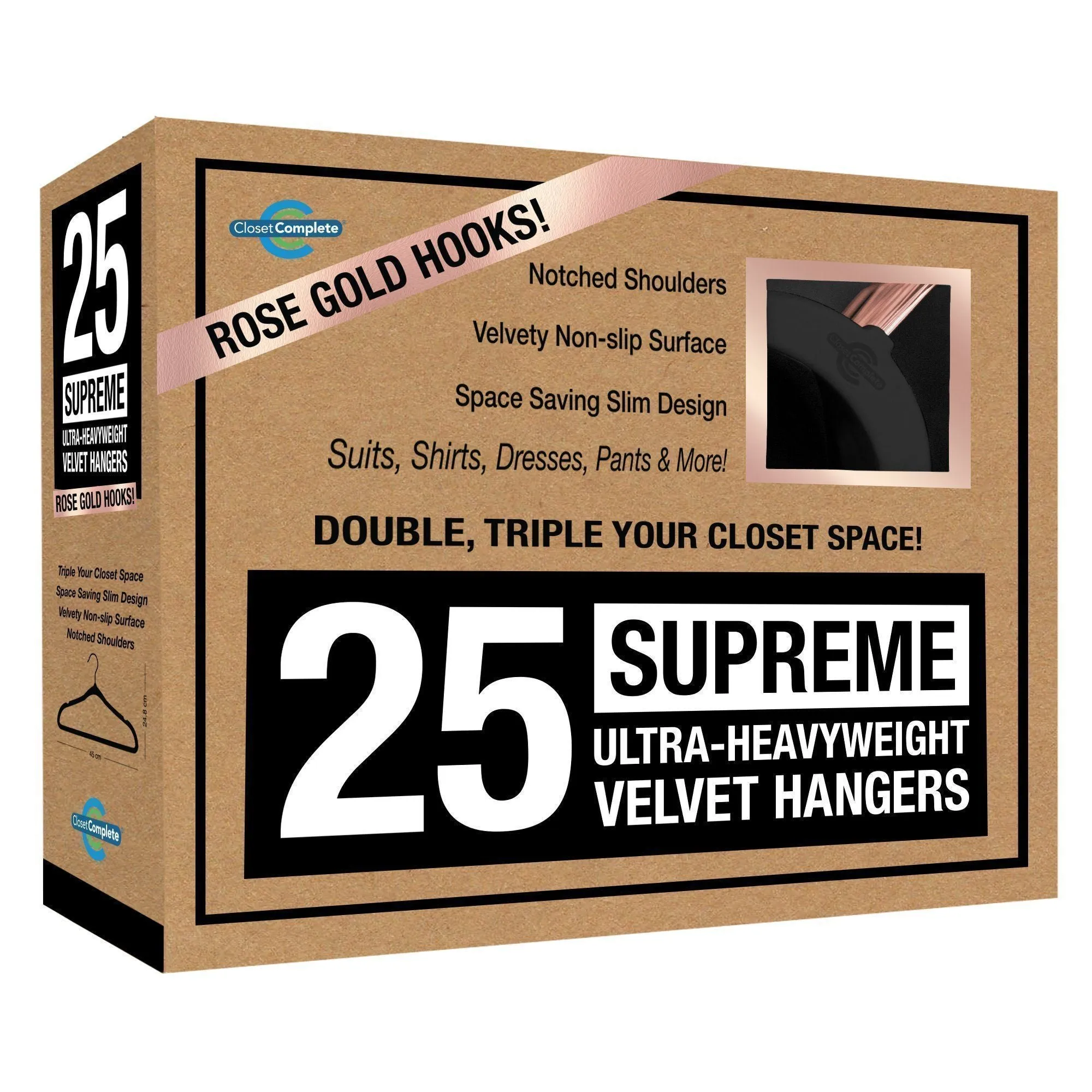 Supreme Ultra-Heavyweight 85g Velvet Suit Hangers