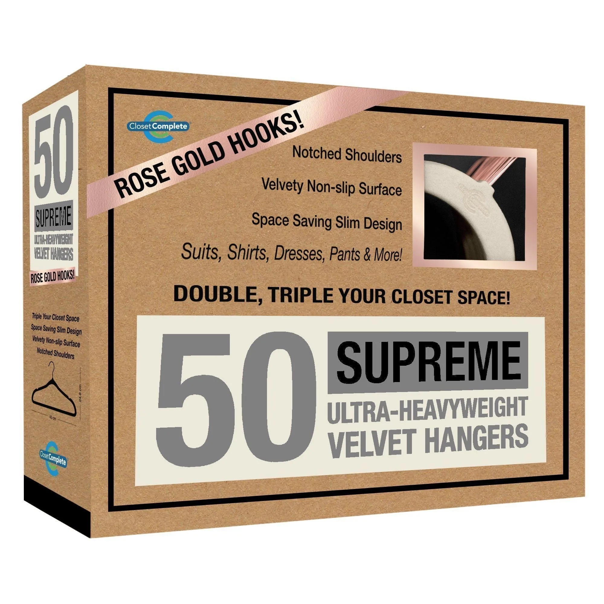 Supreme Ultra-Heavyweight 85g Velvet Suit Hangers