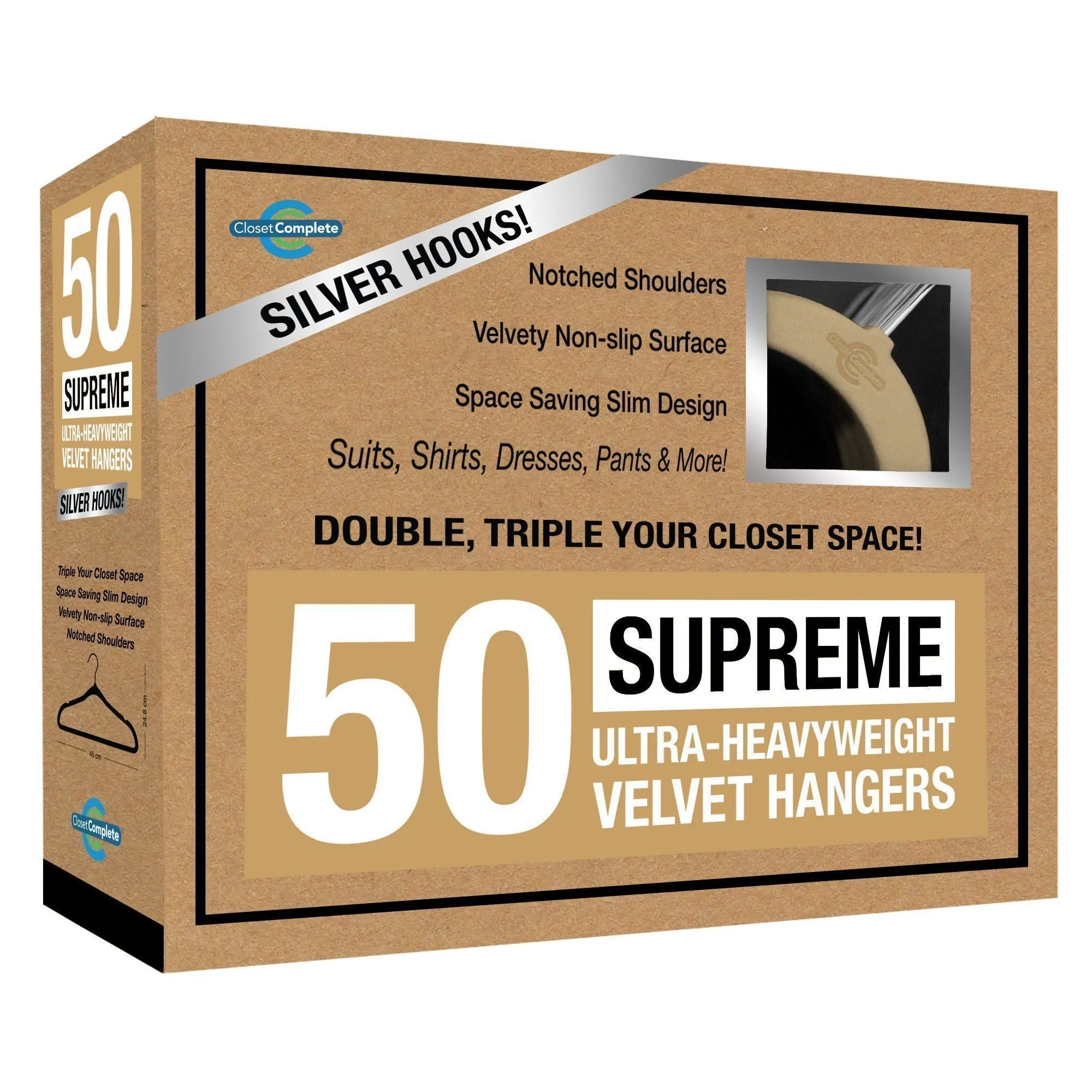 Supreme Ultra-Heavyweight 85g Velvet Suit Hangers