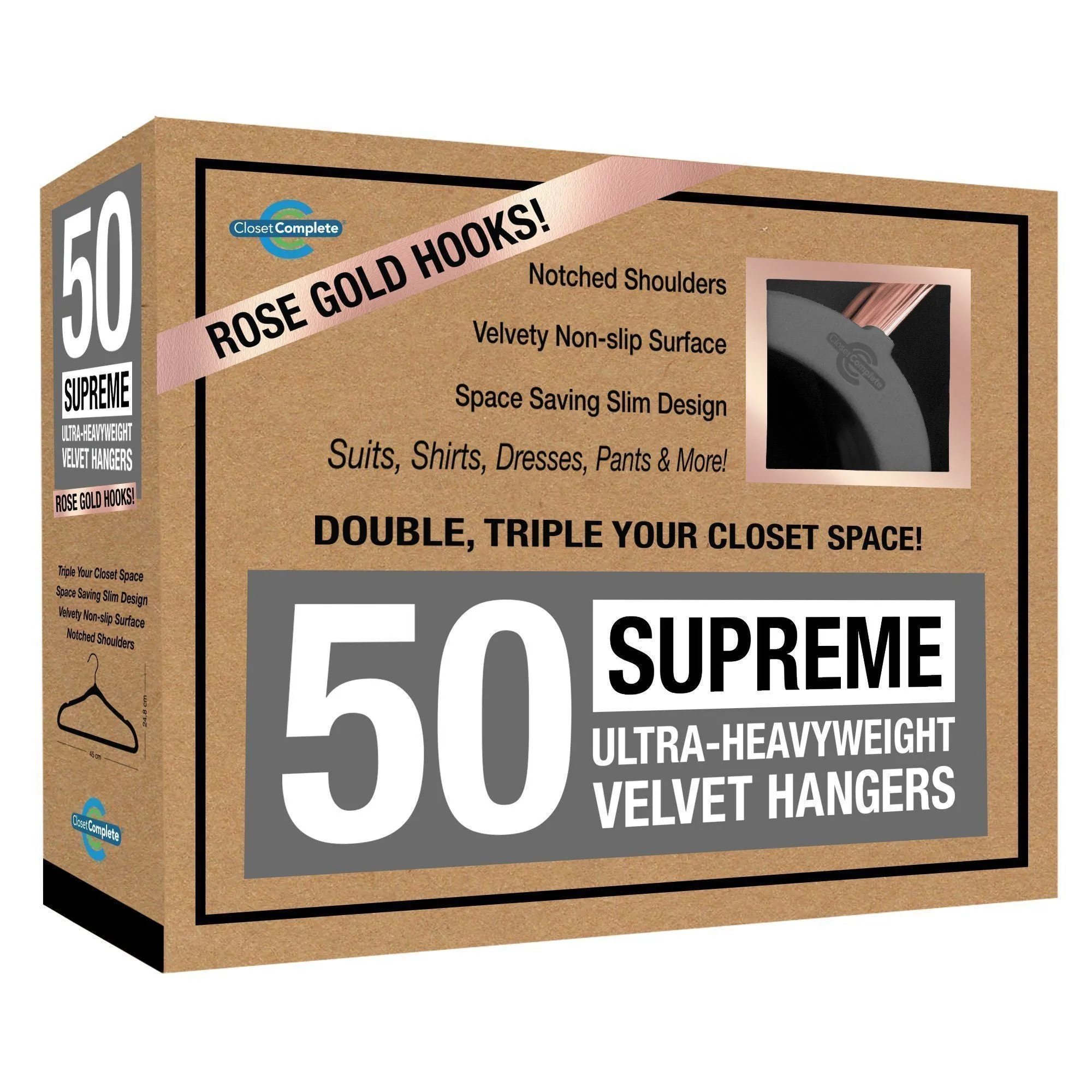 Supreme Ultra-Heavyweight 85g Velvet Suit Hangers