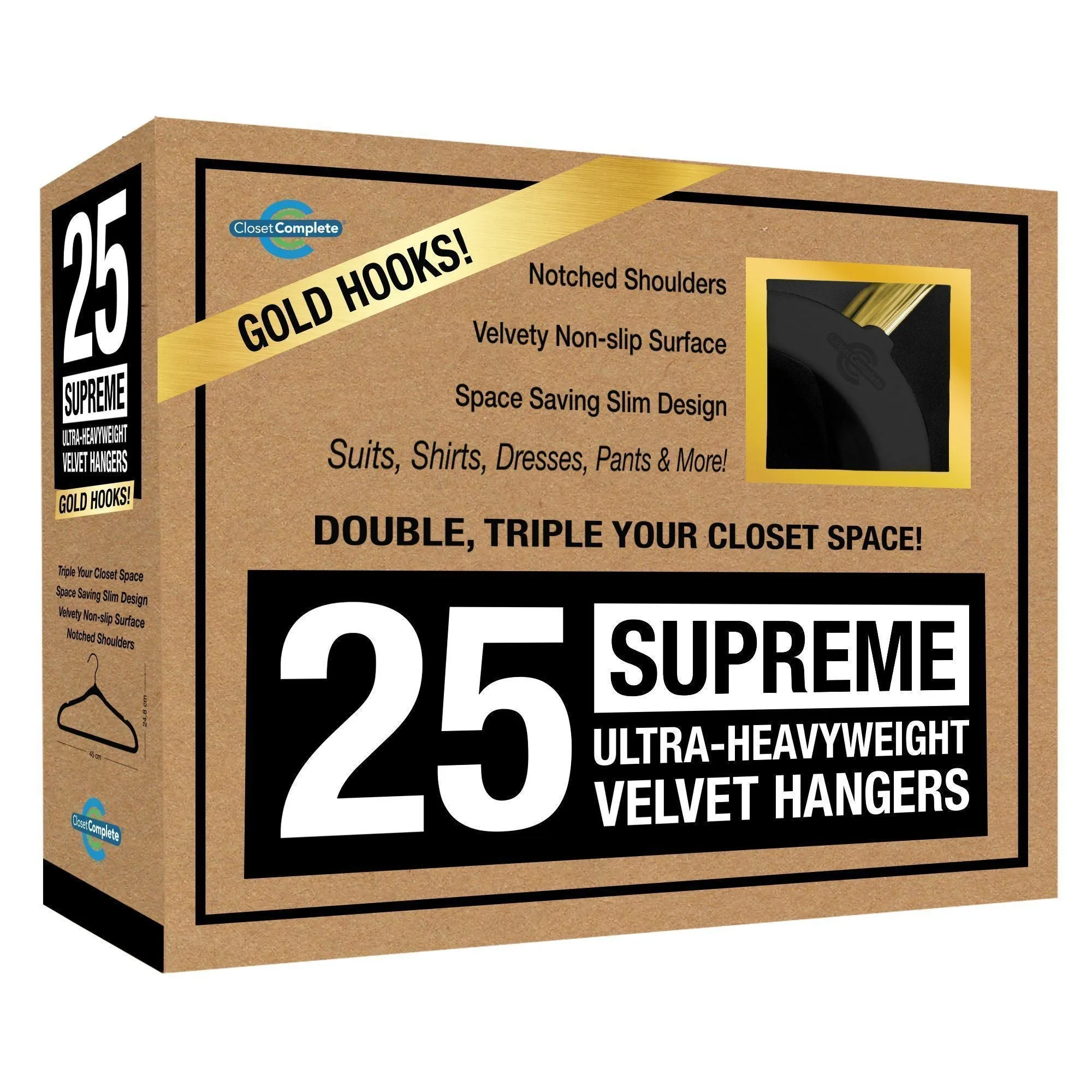 Supreme Ultra-Heavyweight 85g Velvet Suit Hangers