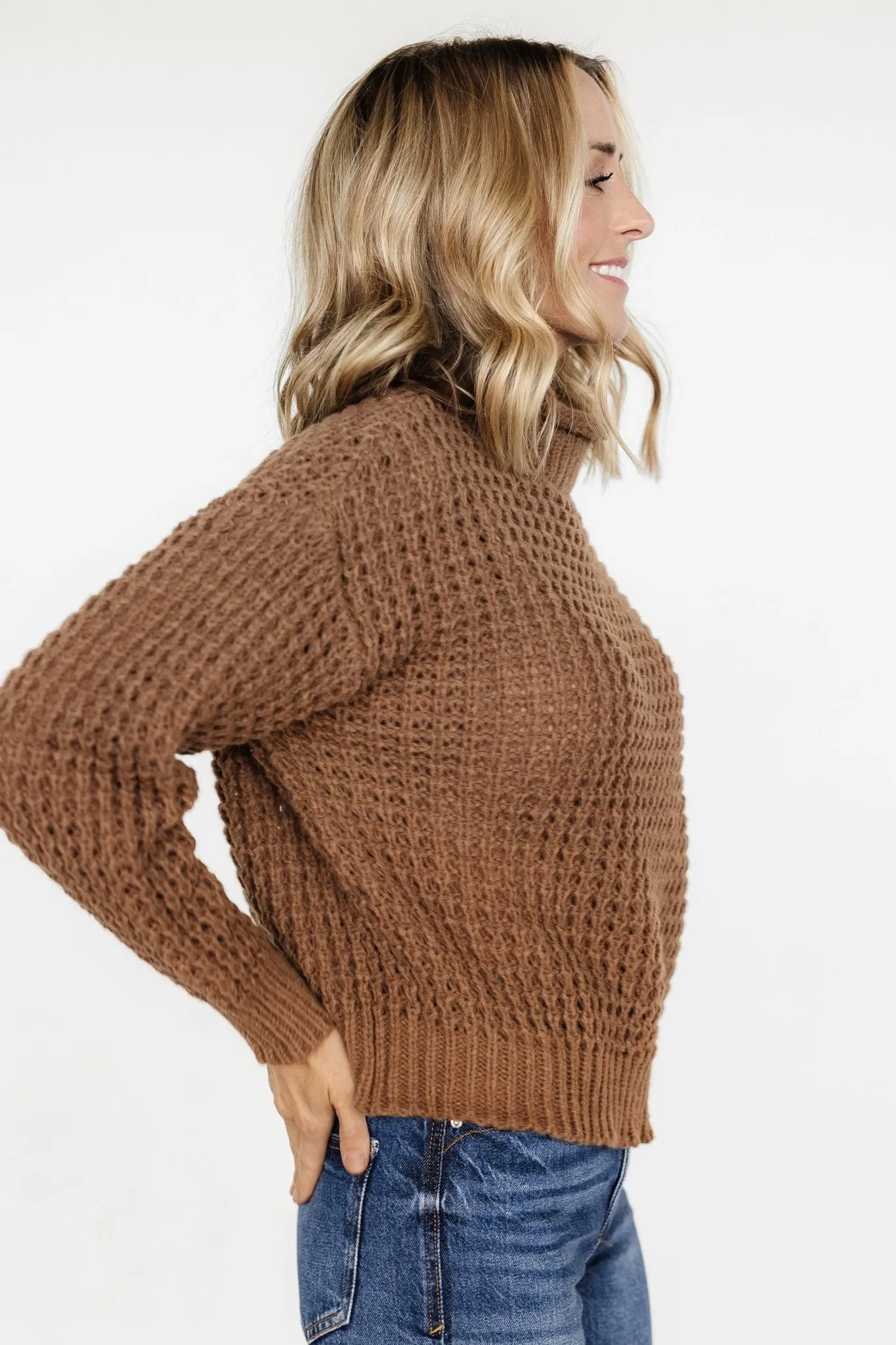 Syracuse Chunky Knit Sweater | Mocha