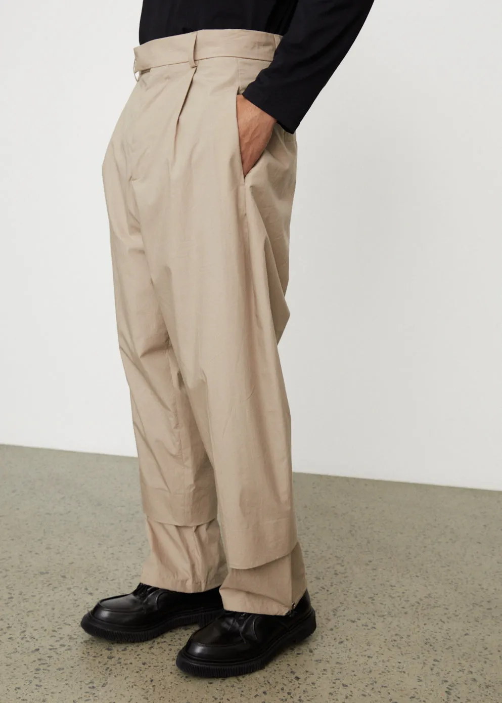 Tailored Wide Leg Cropped Trousers