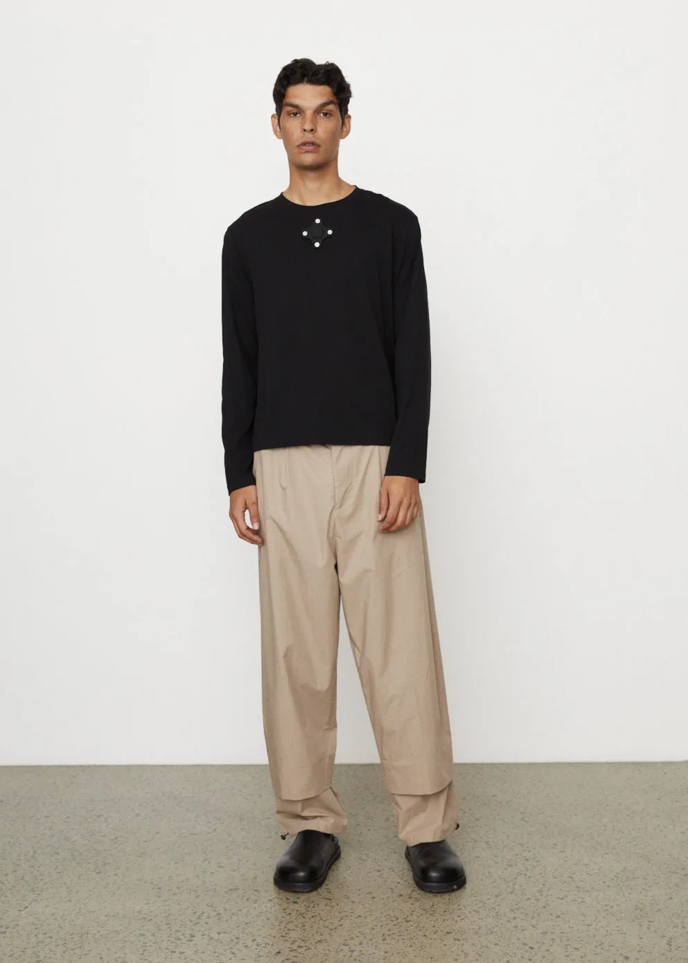 Tailored Wide Leg Cropped Trousers