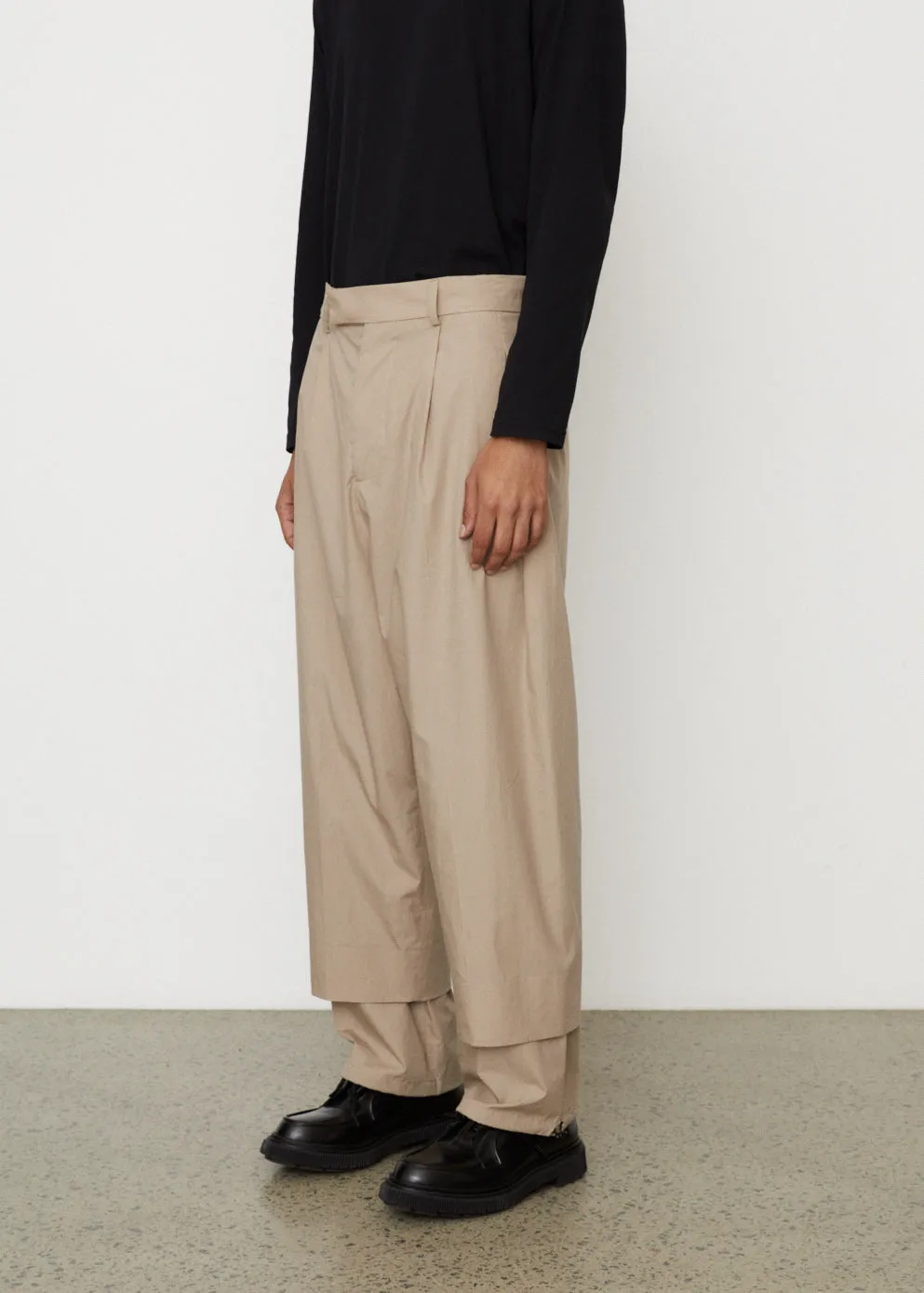 Tailored Wide Leg Cropped Trousers