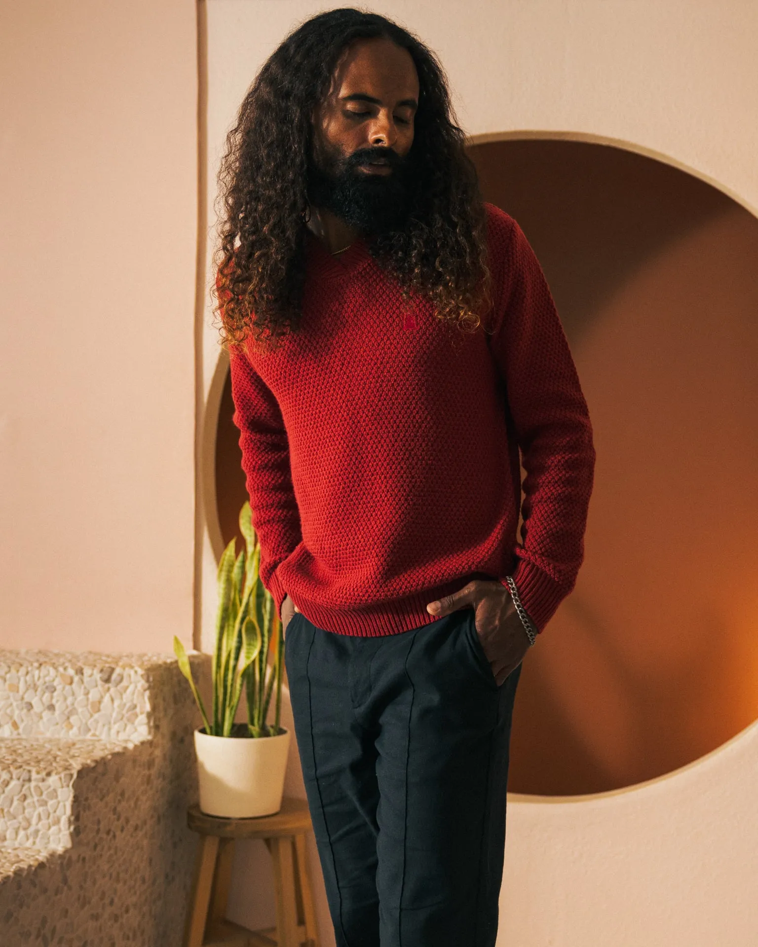 The Algiers Knit Sweater - Fuego