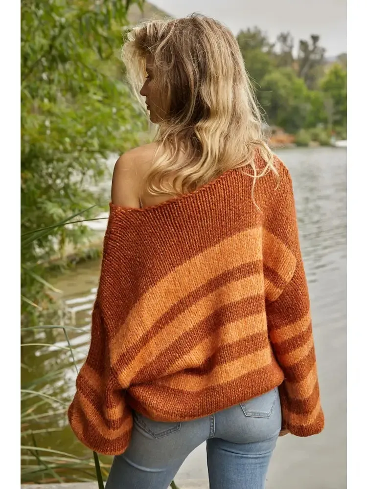 The Autumn Spice Chunky Knit Sweater