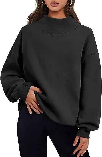 Trendy Queen Pullover Sweatshirt Round Neck Hoodie