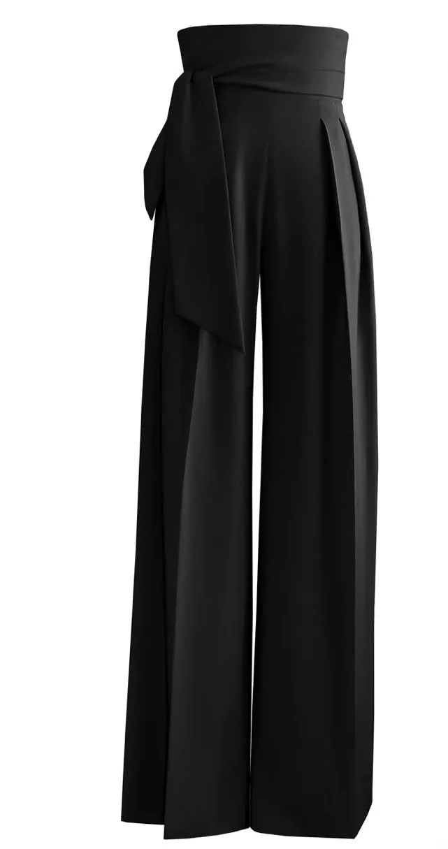 Ultra High-Waist Palazzo Pants by L’Momo