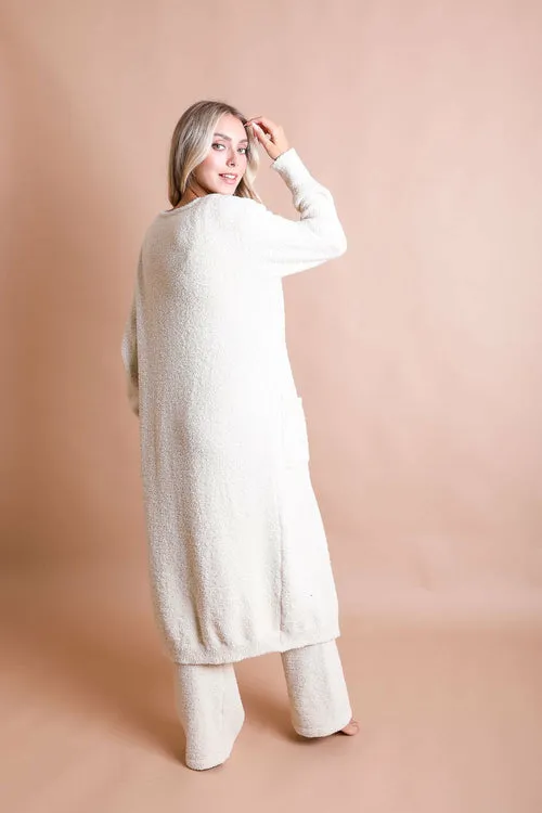 Ultra-soft Boucle Longline Cardigan