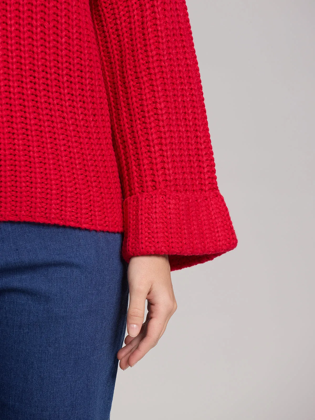 Vida: Turtleneck Shaker Pullover