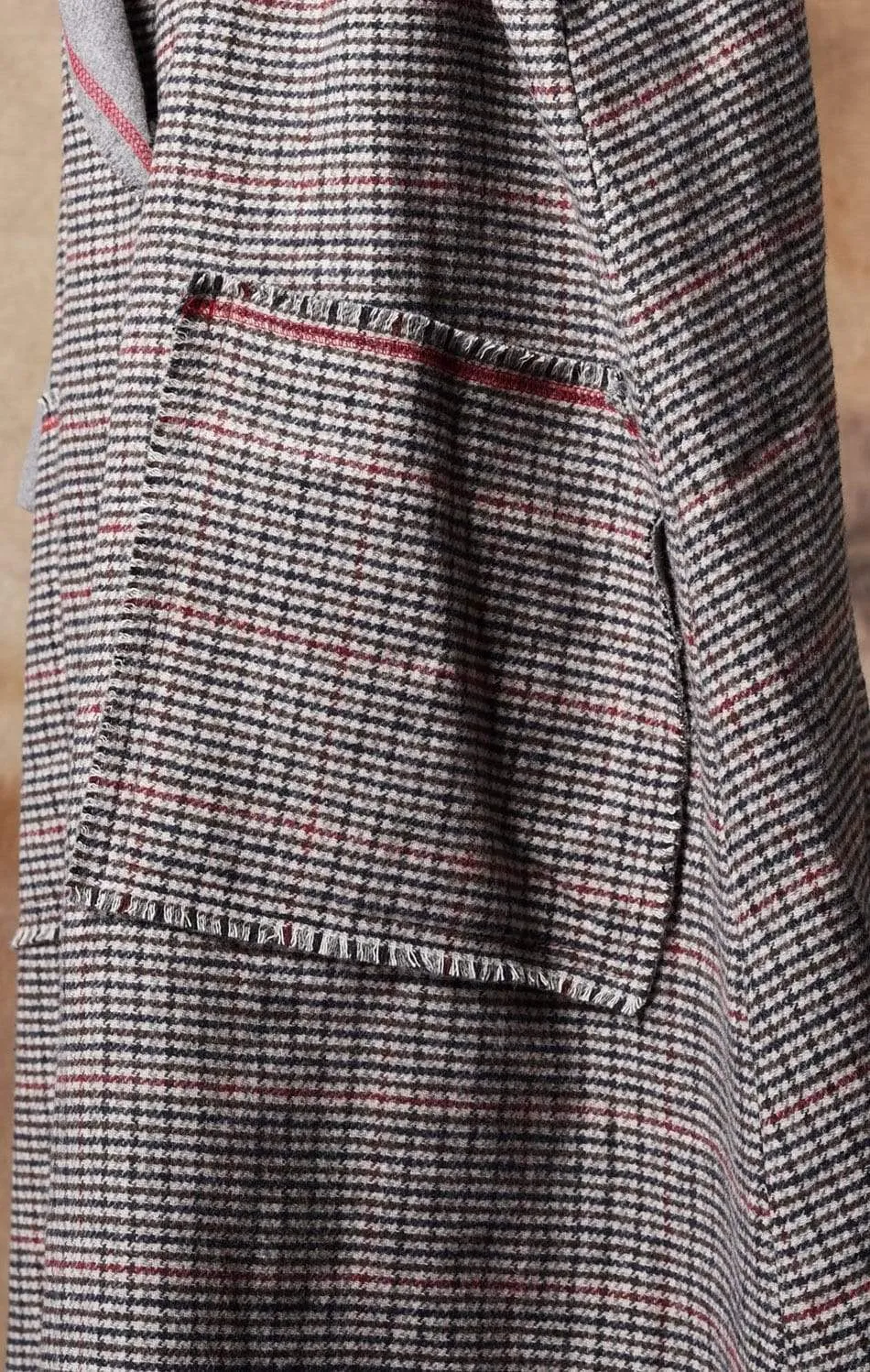 Vintage Chic Plaid Wool Coat