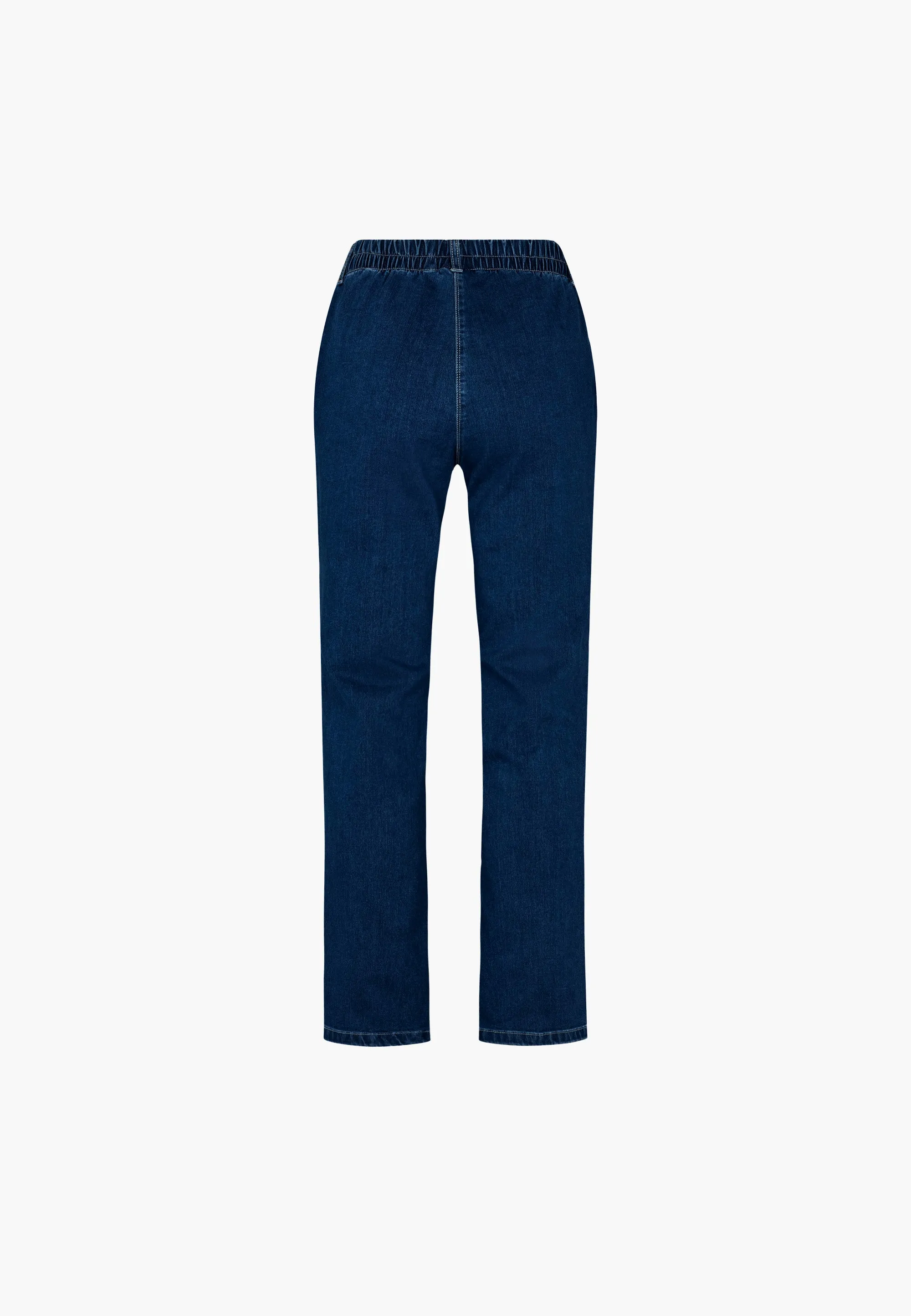 Violet Relaxed - Medium Length - Dark Blue Denim