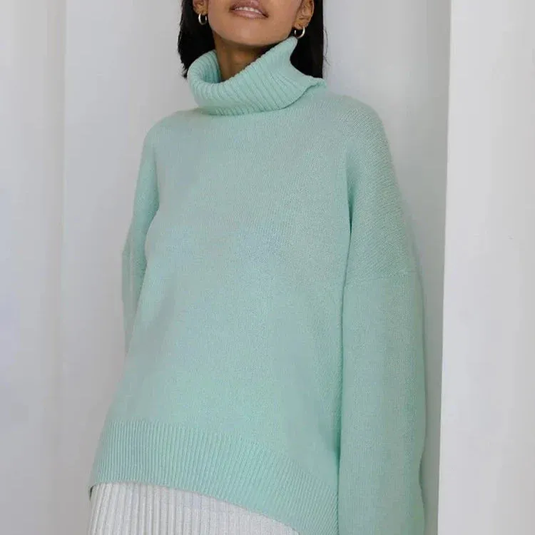 Wjczt outfit ideal Kyra Turtleneck Oversize Sweater