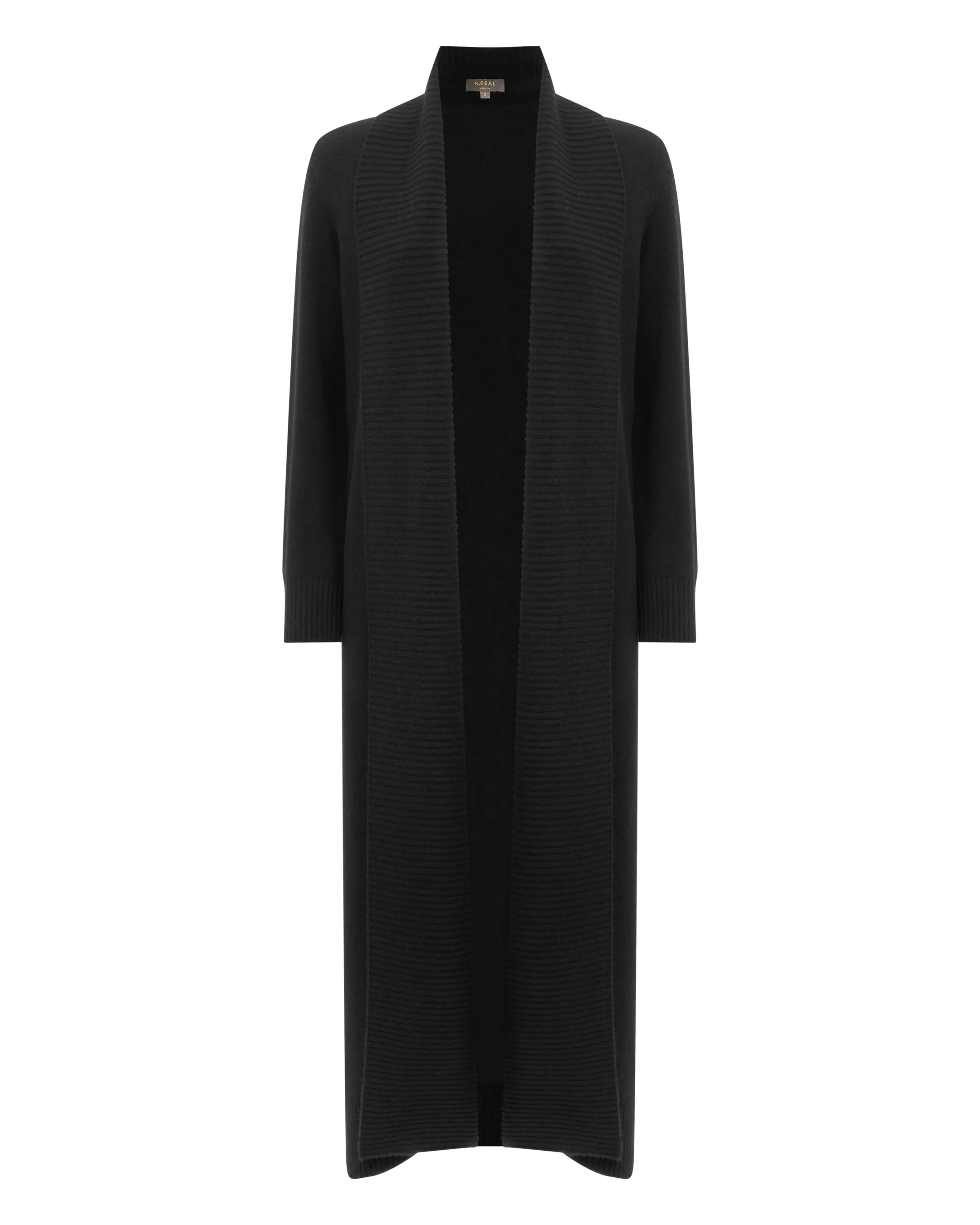 Women's Longline Cashmere Cardigan Black